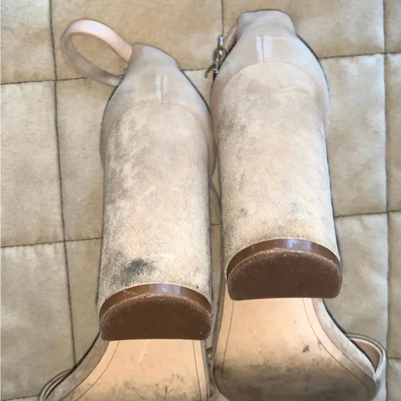 Yaro - Sam Edelman Women's Tan Block Heel Sandals size 8 - Picture 6 of 6